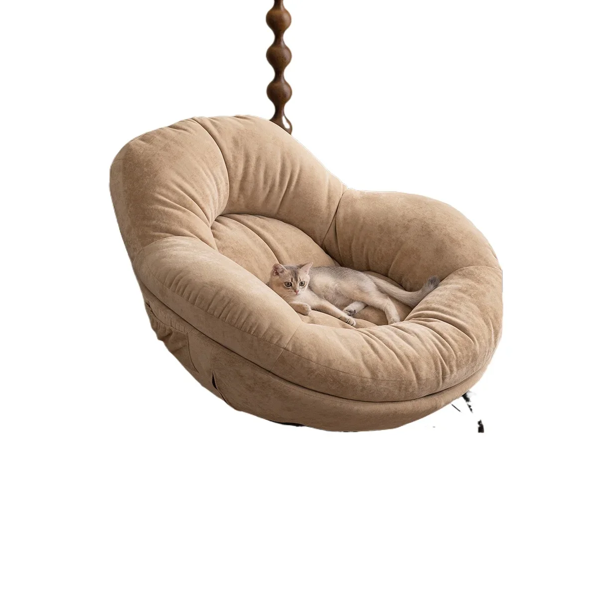 

Cream style light luxury, balcony leisure chair, reclining and sleeping single sofa, massage rocking chair