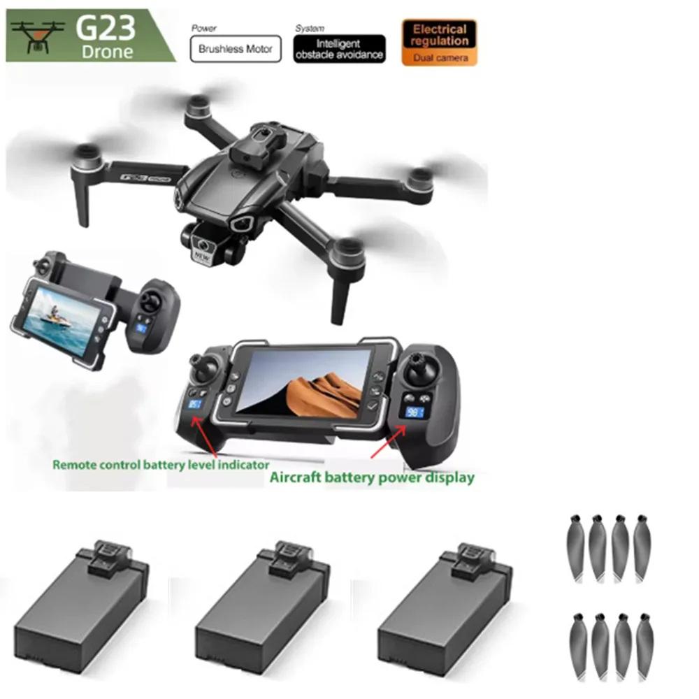 

G23 Drone Battery Accessories 3.7v 1200mAh / Propeller Blade / Use For G23 Drone Spare Part