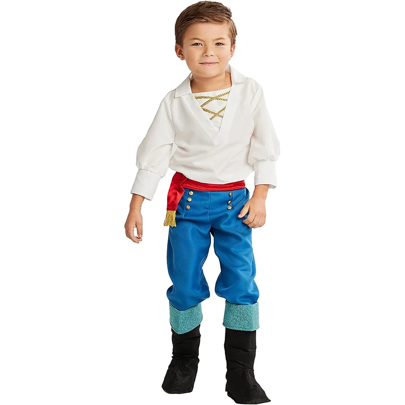 Enfant Carnival Halloween Outfit Suit The Little Mermaid Prince Eric Niño Costume New Arrival 2026 view 2