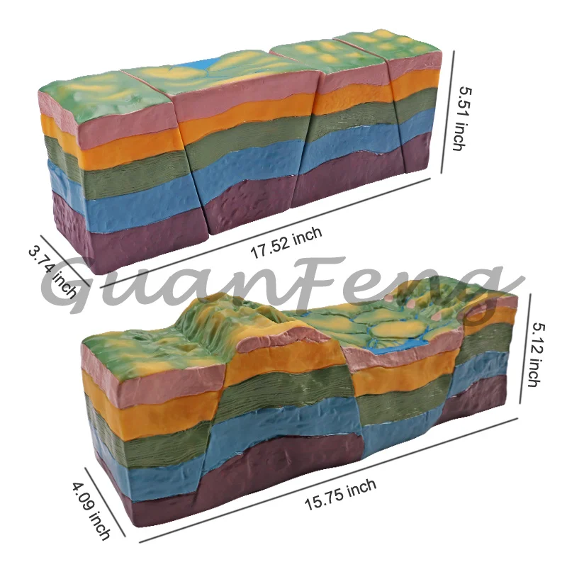 Geological structure and earth barrier biological models