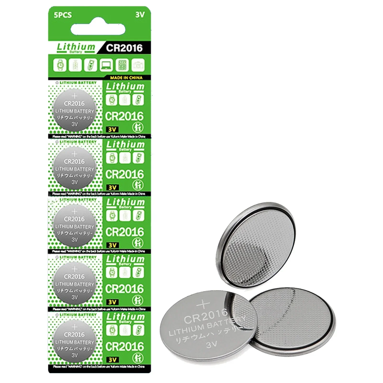 3V CR2016 Button Batteries DL2016 BR2016 DL2016 LM2016 CR 2016 Cell Coin Lithium Battery For Watch Electronic Toy Calculators