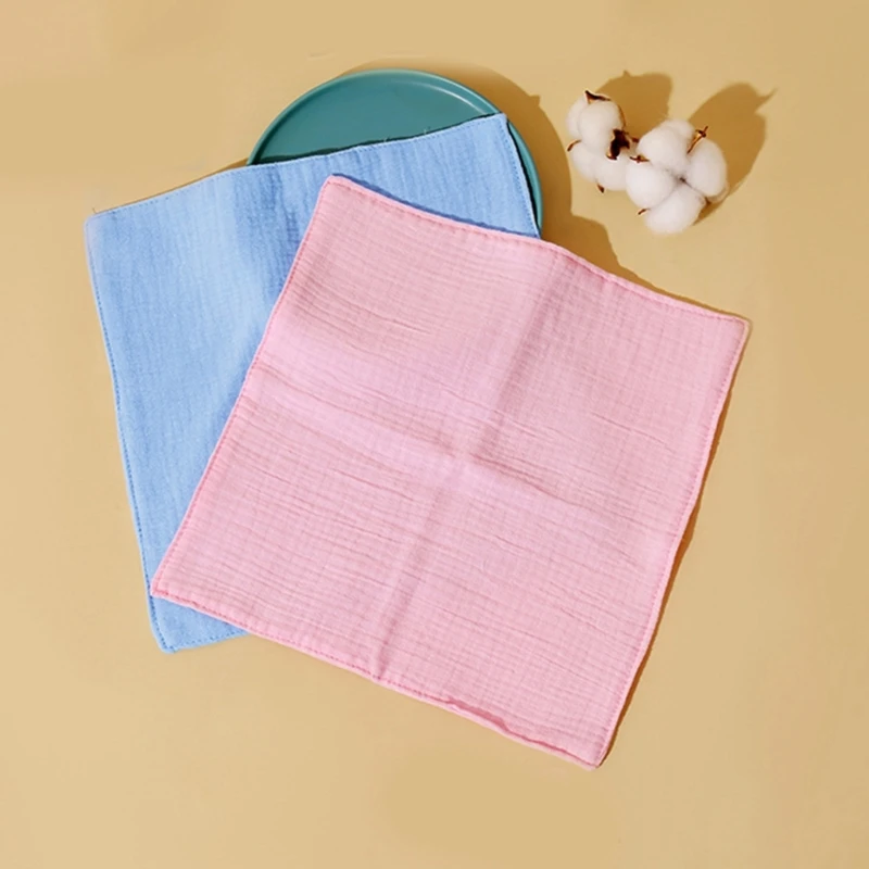 New Baby Washcloth Square Babies Face Towel Newborn Bibs for Girls & Boys 20/30cm Burp Cloths Soft Absorbent Baby Wash Cloth