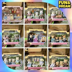 Sylvanian Families Pretend Play Kawaii Doll Anime Figure Ternurines Sylvanian Cute Children Toys Room Decoration Birthday Gift