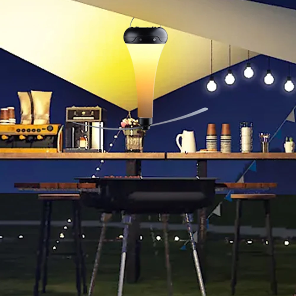 

Fly Repellent Fan Light Mosquito Repellent Fan Light Rechargeable Hanging Fly Repeller with Soft Blades for Indoor Outdoor Use