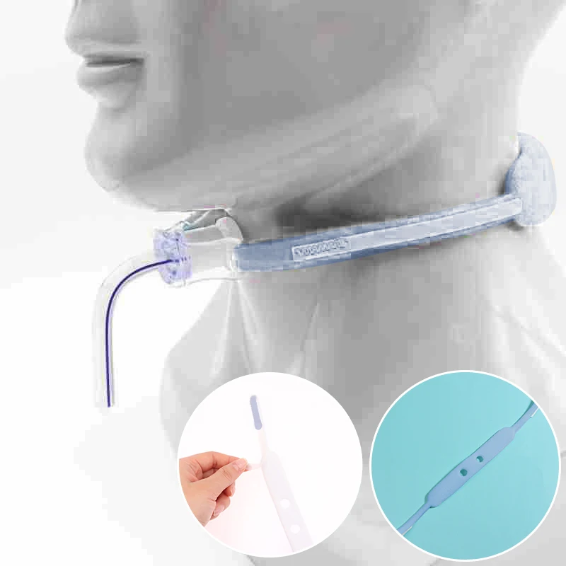 1 pz Medico Tracheale Catetere Ultra-morbido Fissaggio Tracheotomia Tubo Cinghia Morbida Spugna Collo Supporto Tracheostomia Cintura Fissa Holde