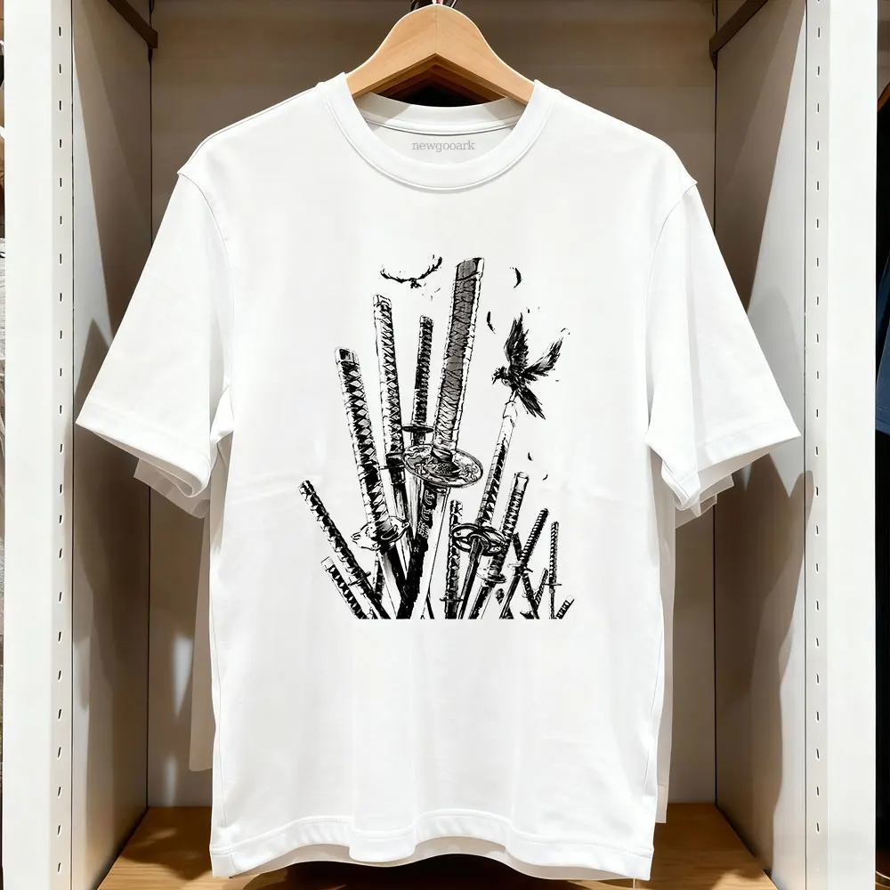 Camiseta Vagabond Miyamoto Musashi para hombre y mujer, camisetas informales de algodón con gráficos, ropa de calle, camiseta para novio y novia, camiseta de manga corta