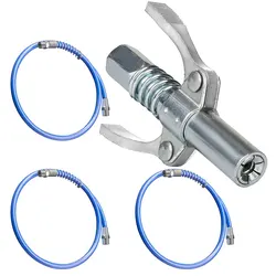 Grease Gun Coupler 10000 PSI Leak-Free Quick Release Grease Oil Pump Tip Two Press Grease Tip Tool Easy To Push Lubrication Tool