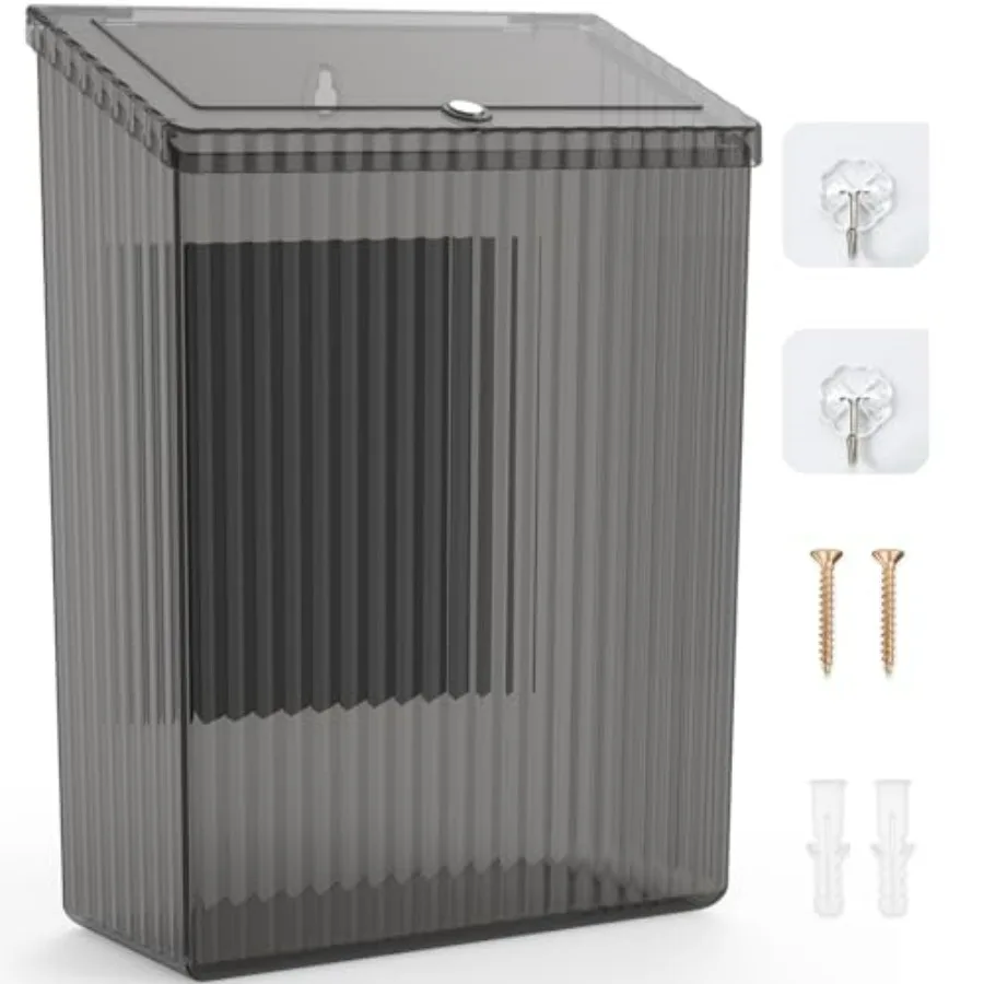 

Sealegend Магнитный тонкий мусорный бак с крышкой для эффективного кухонного шкафа-холодильника Органайзер для ванной комнаты и прачечной