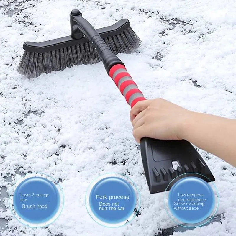 Foldable Auto Emergency Snow Shovel with Extendable Aluminum Handle Snow Shovel for Car Outdoor Camping Ski Garden Tool Articles