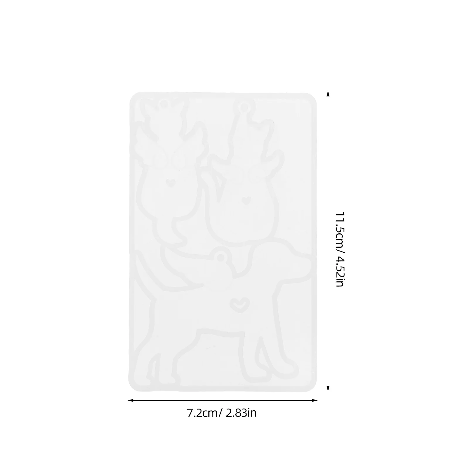 الحيوانات الأليفة التذكارية قالب من السيليكون مرنة الملاك القط الكلب الراتنج قالب DIY بها بنفسك قلادة بوليمر مجوهرات حلقة رئيسية قالب من السيليكون للحرف اليدوية #6