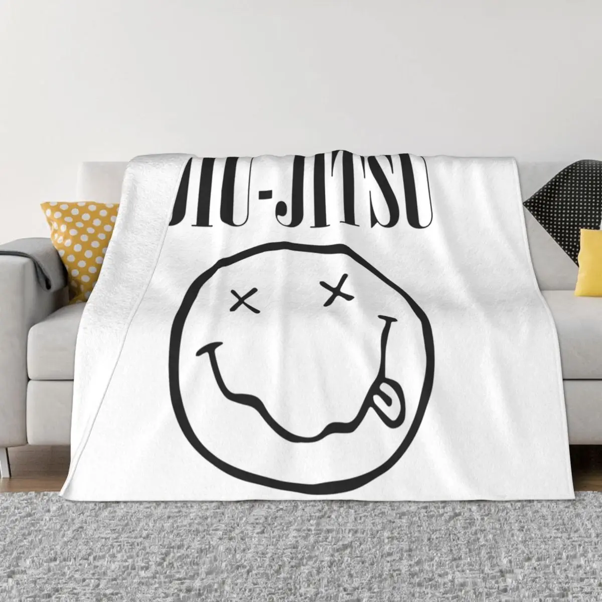 

Brazilian Jiu-Jitsu - Smells Like Jiu-Jitsu (BJJ) Blankets Soft Warm Flannel Throw Blanket Bedspread for Bed Living room