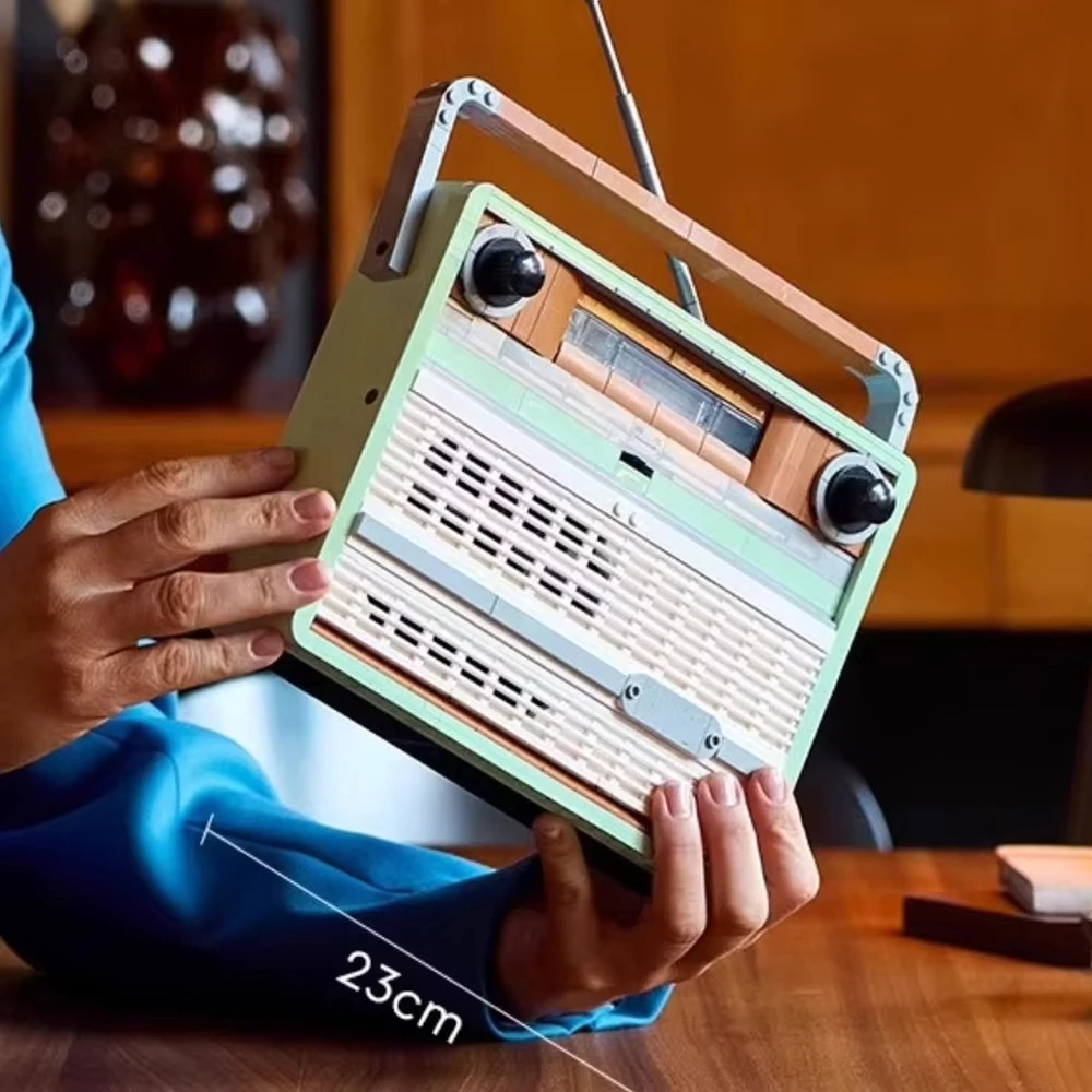 10334 ريترو نموذج الموسيقى ديكور المنزل الإبداعية هدية الكريسماس نموذج 906 قطعة لعبة تعليمية للأطفال الطوب