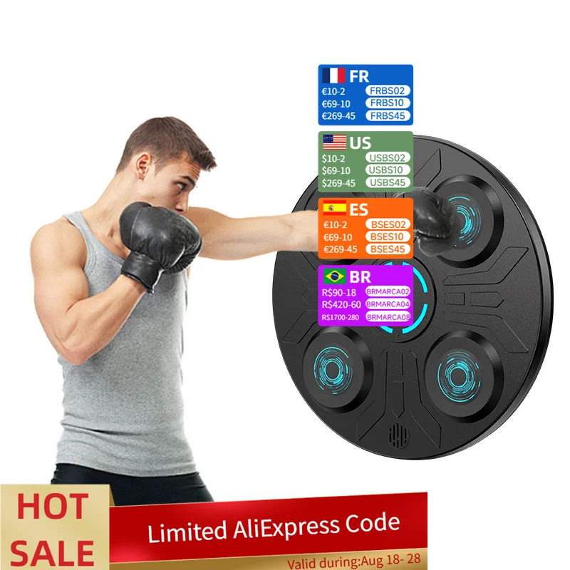 

High Quality Intelligent Music Boxing Machine for Stress Relief Training Smart Electronic Training Target for Home Use for