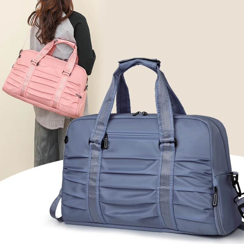 Handtas Nylon Grote Capaciteit Reistas Mannen Vrouwen Schoudertas Mannelijke Reis Duffle Draagtas Casual Messenger Crossbody Tassen