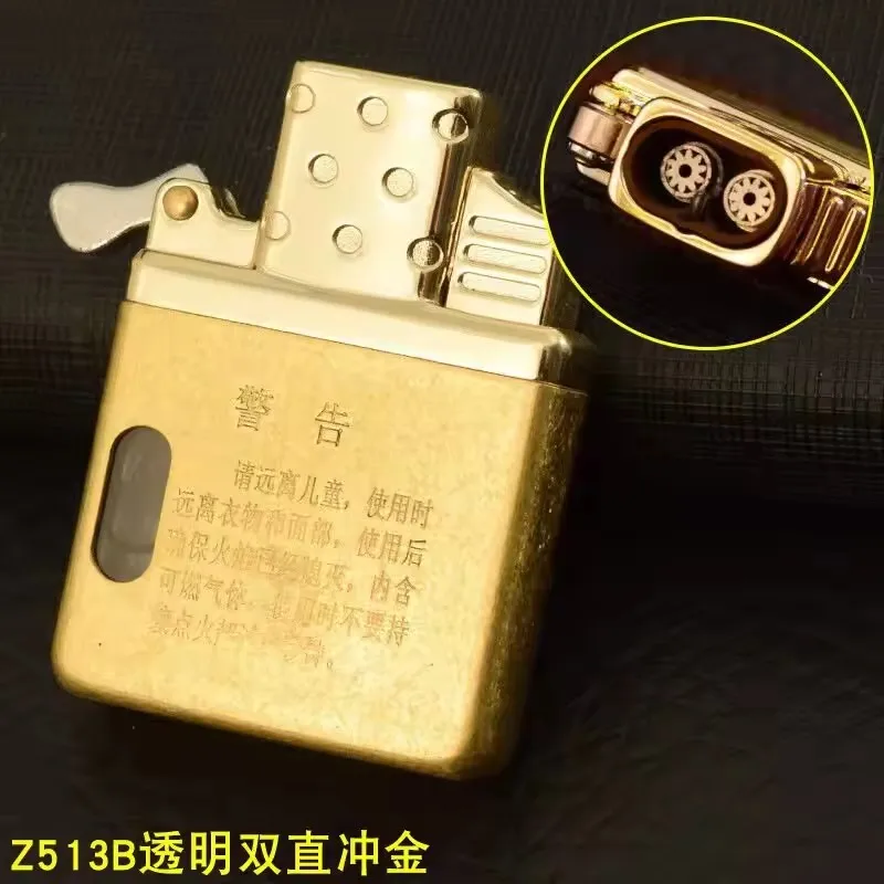 Zorro Original Butane Gas Insert Movement Accessories Replace Inner Liner Windproof Single Double Jet Transparent Visible Gas