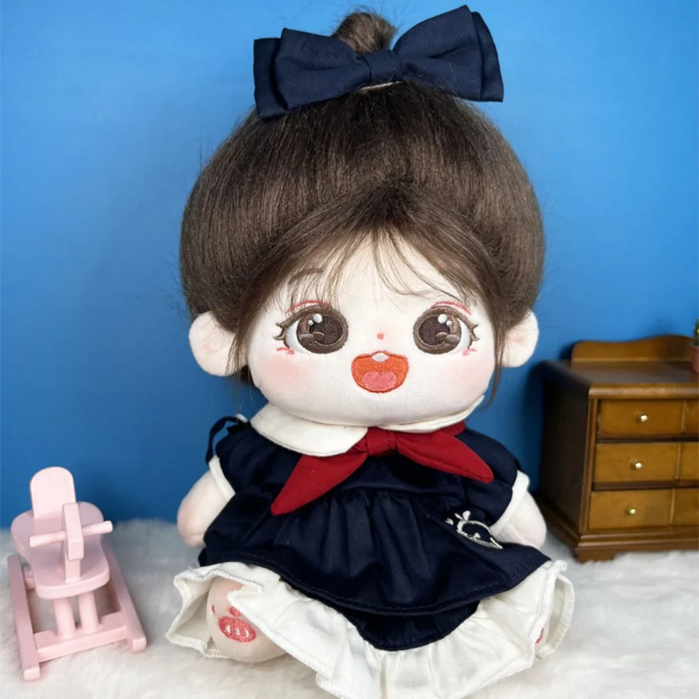 

1 set Bow Hair Band 20cm Cotton Clothes School Uniform Outfit Cotton 's Dress Whale Pattern Mini Clothes Children's Gift