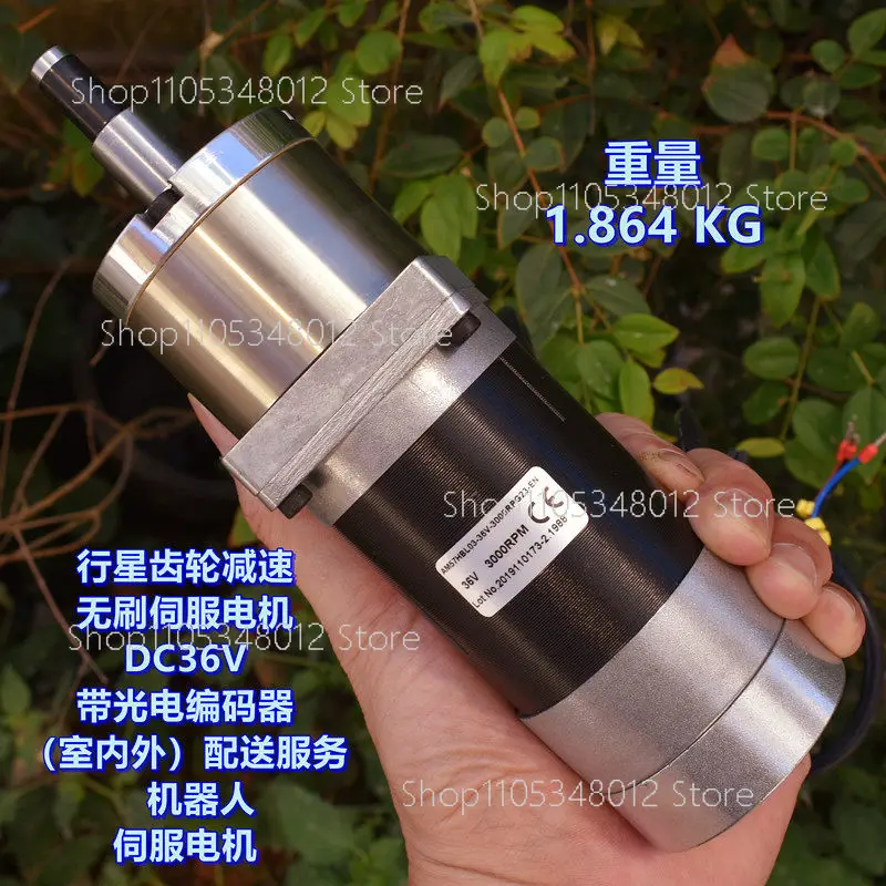 NdFeB Strong Magnetic Three-Phase Brushless Motor Dc24V High Power High Torque Planetary Gear Motor 57 Motor