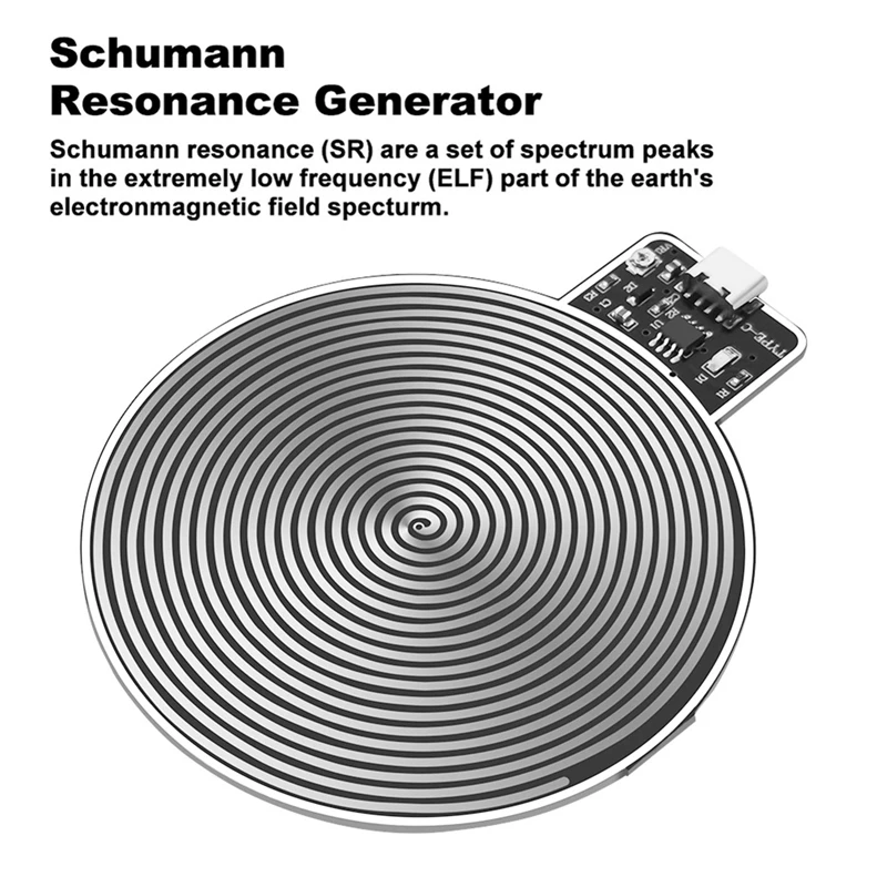 USB Power Supplys 7.8Hz Schumann Waves Ultra-Low Frequency Pulse Generator Sleep Improver Circular Schumann Waves