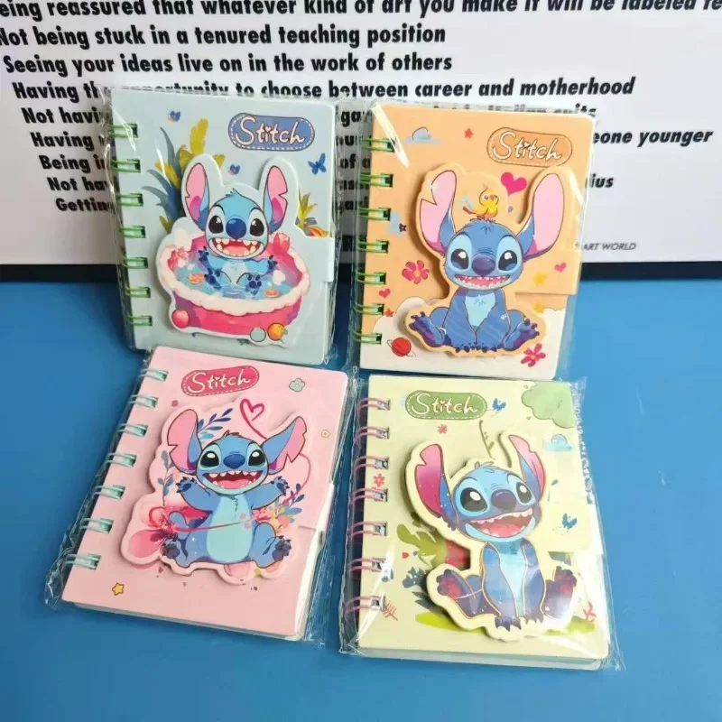 Disney Stitch โน้ตบุ๊คการ์ตูนอะนิเมะน่ารัก Stitch หนังสือออกกําลังกายนักเรียนไดอารี่แฟชั่นการเรียนรู้อุปกรณ์สาวเด็กวันหยุดของขวัญ