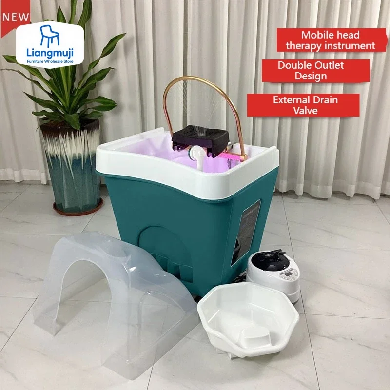 

Mobile Head Therapy Machine Fumigation Water Circulation Head Therapy Health Care Hair Care Shampoo Basin Beauty salon chairs