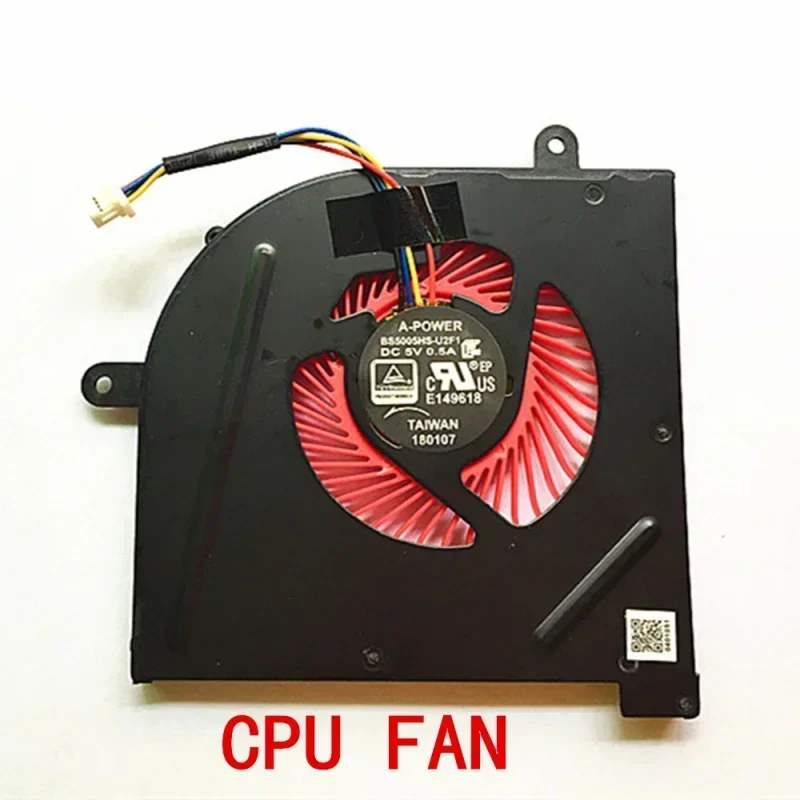 NEW Laptop cpu cooling fan for MSI GS63VR GS63 GS73 GS73VR MS-17B1 Stealth Pro C.PU BS5005HS-U2F1 GPU BS5005HS-U2L1 COOLER fans