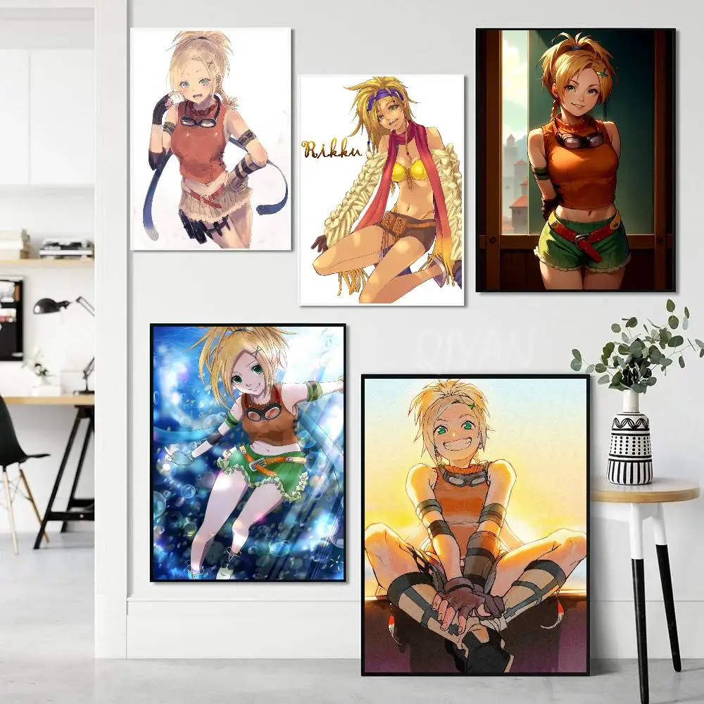 Rikku Anime F-FINAL FANTASY Art Sticky Wall Waterproof Home Living Room Bedroom Bar Aesthetic Decoration