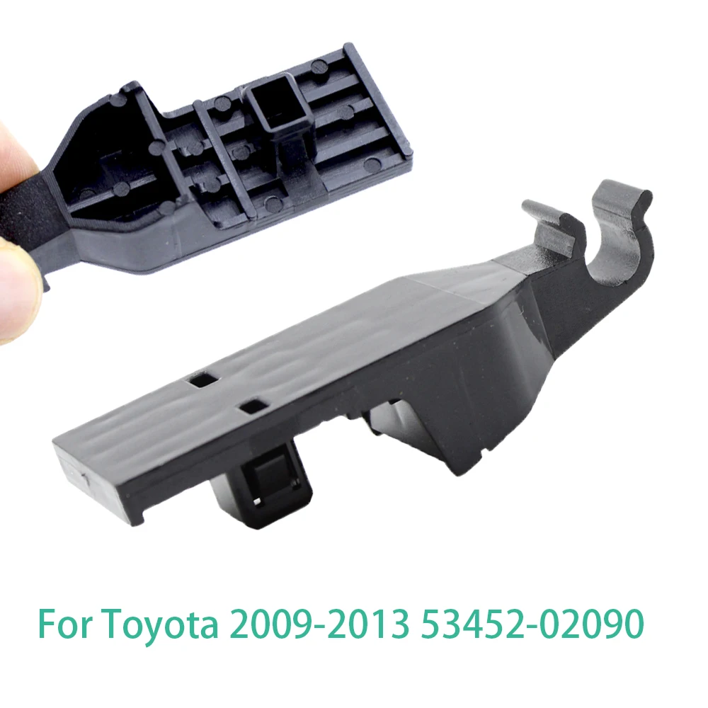 2x Car Exterior Engine Hood Plastic Prop Rod Clamp Clip For Toyota Corolla 2009-2013 4-Door 53452-02090 Accessories Black Clamp