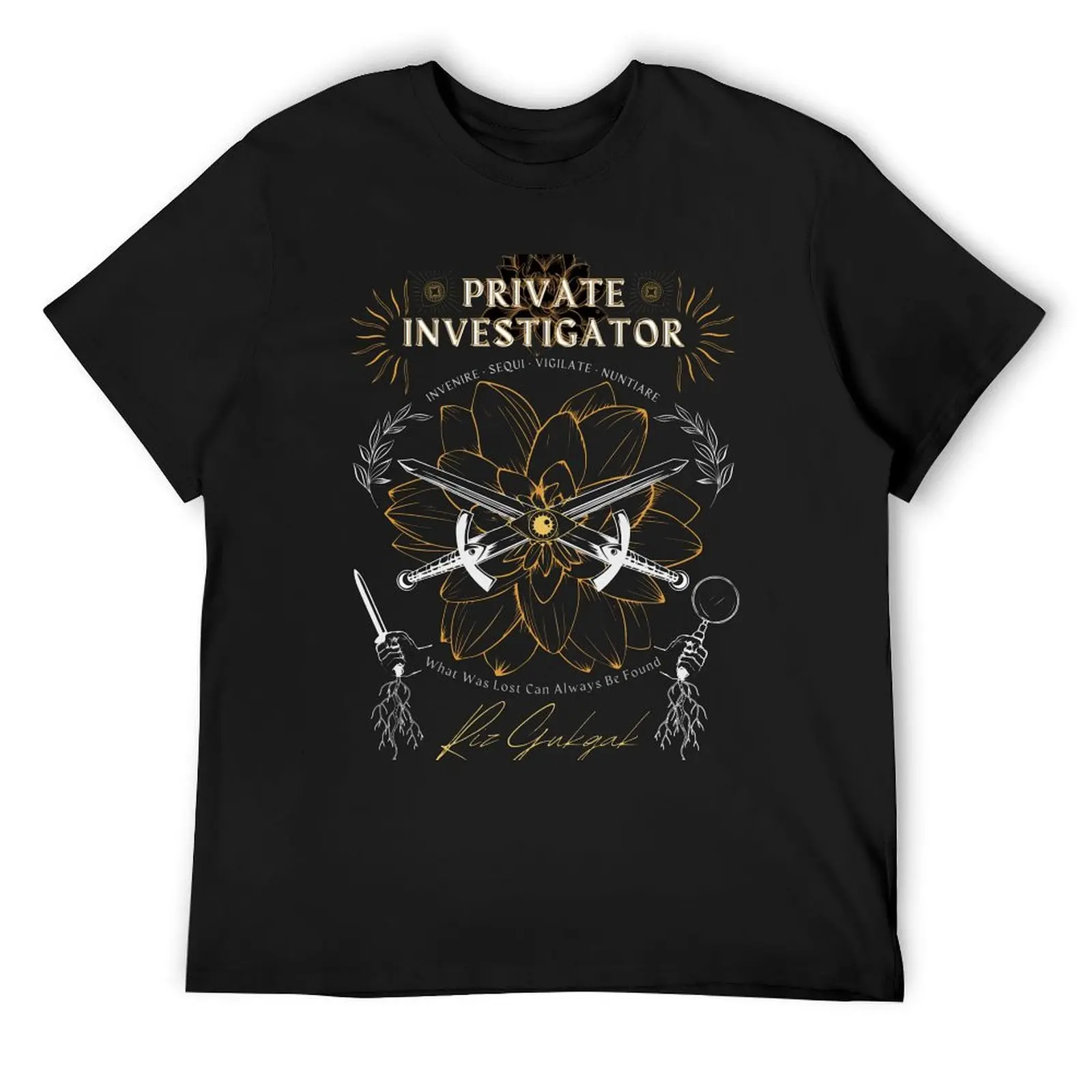 

Fantasy Riz Gukgak Private Investigator Detective Fantasy High (Design 3 of 4) T-Shirt korean fashion mens cotton t shirts