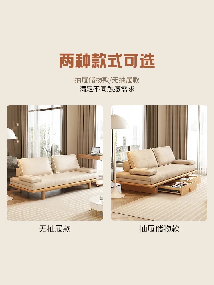 

Retractable Storage Sofa Bed Foldable Dual-Purpose Lazy Fabric Sofa Storage Multifunctional