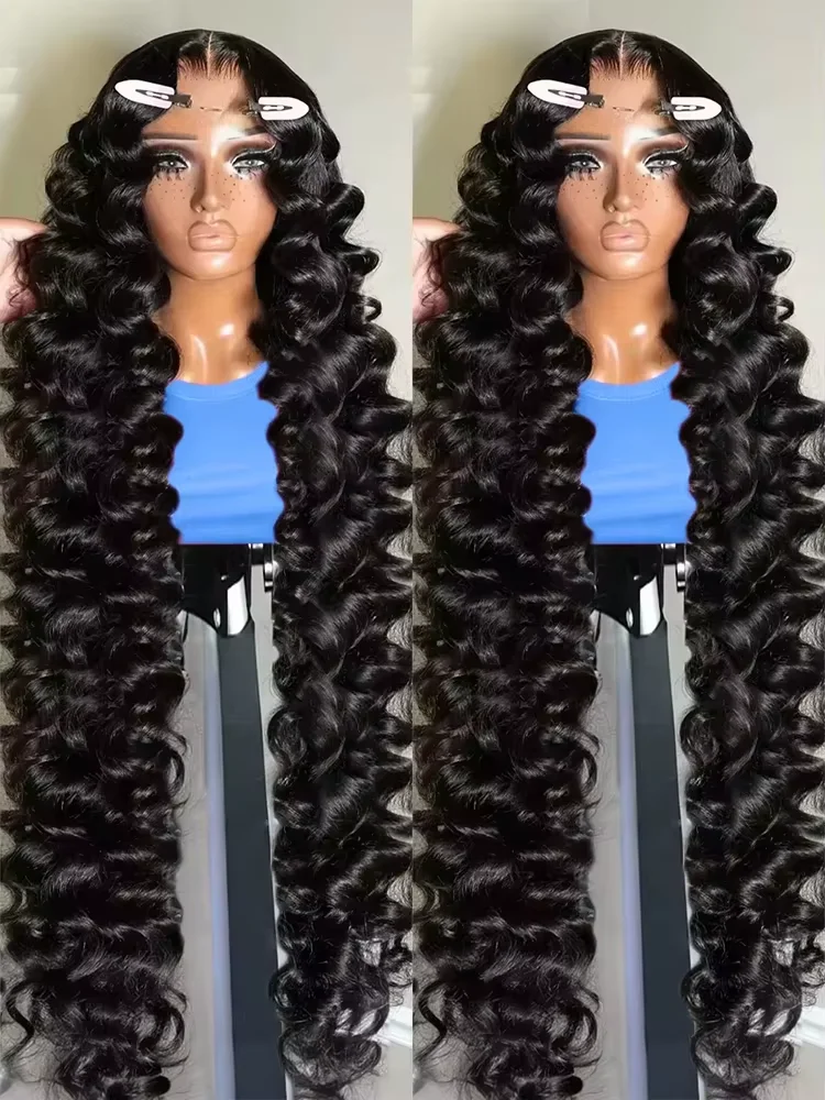 

Luvkiss Curly Human Hair Wig 30 40 Inch Loose Wave 13x6 HD Lace Front Human Hair Wigs 250 Density 13x4 Deep Wave Frontal Wigs