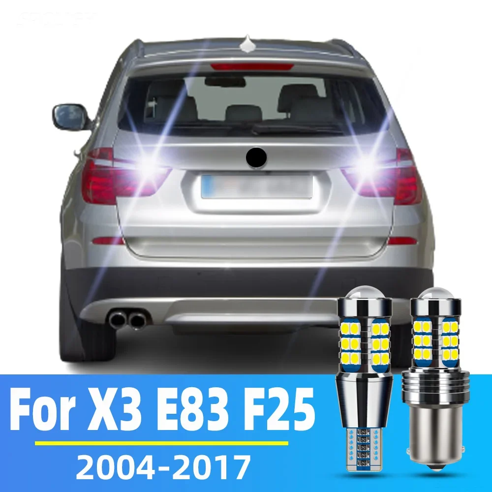 2pcs LED Reverse Light For BMW X3 E83 F25 Accessories 2004-2017 2008 2009 2010 2011 2012 2013 2014 2015 2016 Backup Back Up Lamp