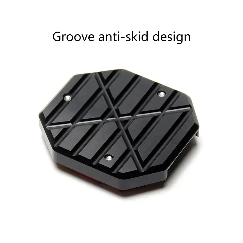 Motorcycle Scooter Kickstand Extender, Aluminum Side Stand Extension Foot Pad Support Plate, Motorbike Accessories