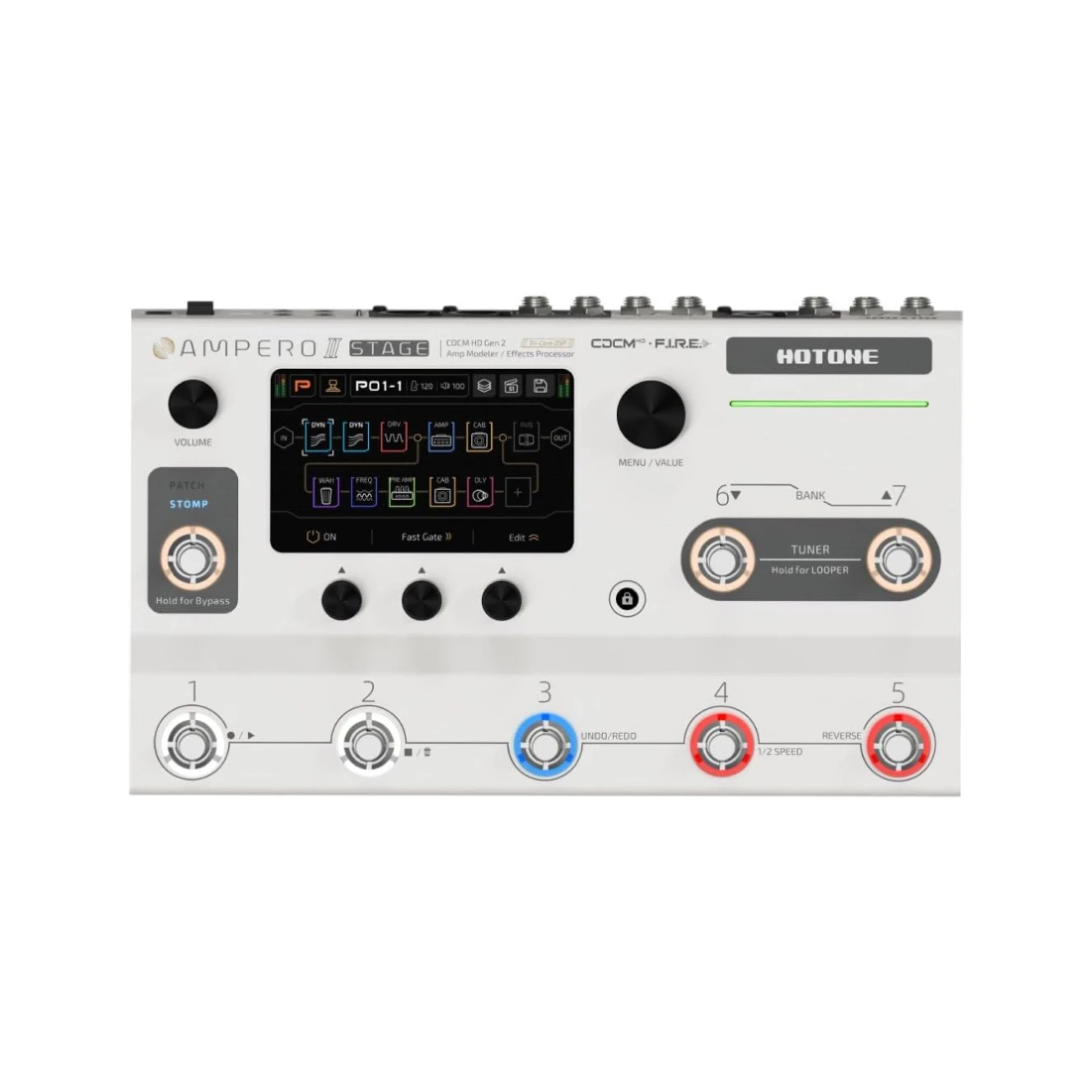 Hotone Ampero II/Ampero2/Ampero 2 Stage/Press Multi-effect Pedals Guitar Processor Electric Guitar Effects Pedal for Performance