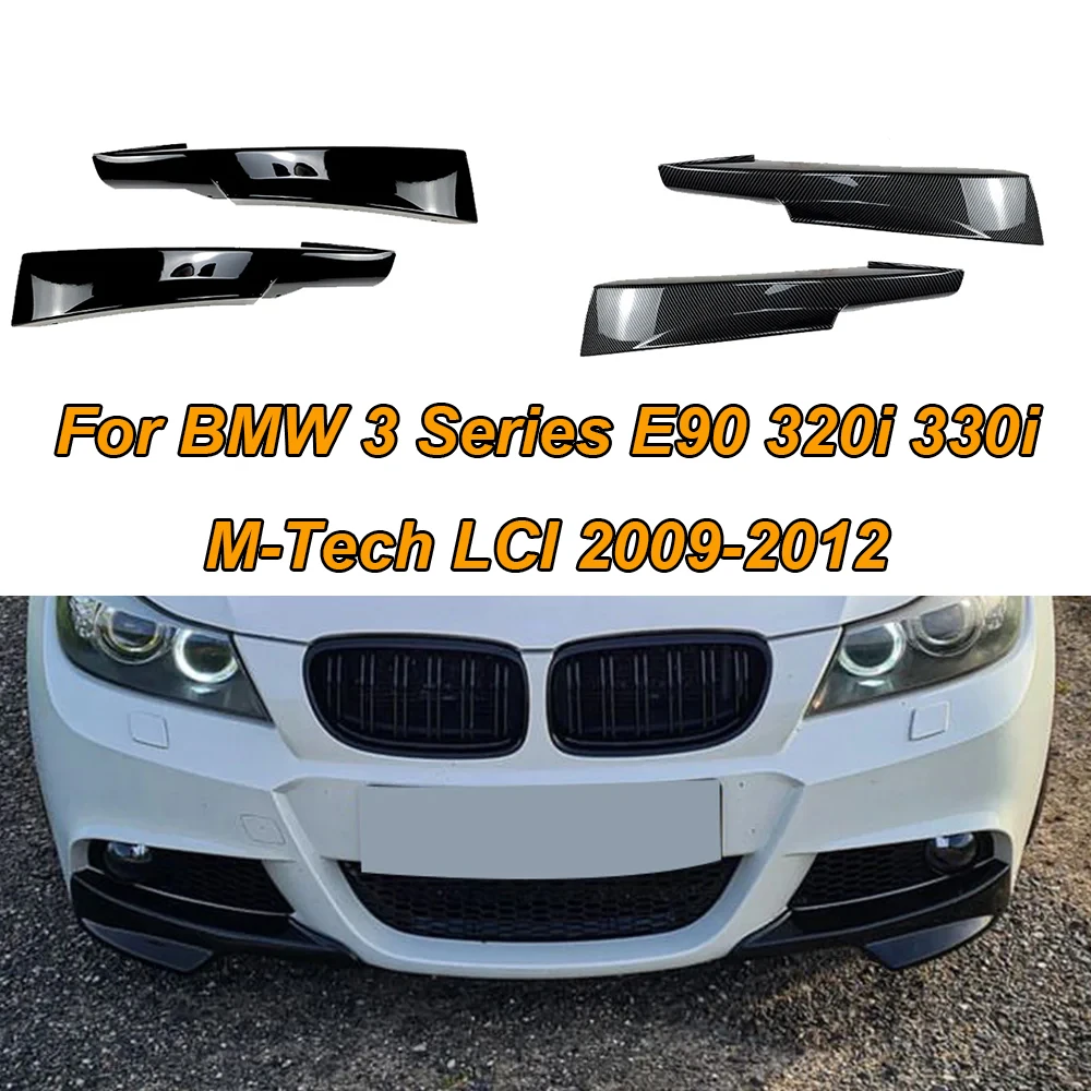 

Car Front Bumper Lip Splitter Flap Body Kit CorneBody Kit Corner Exterior Sport For BMW 3 Series E90 320i 330i M-Tech LCI 09-12