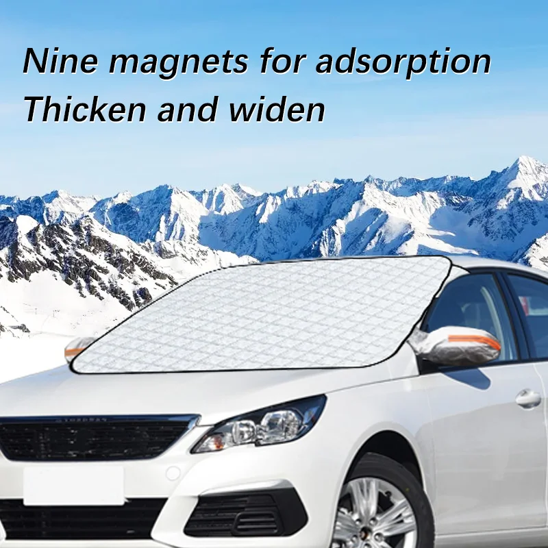 

Magnetic Car Windshield Snow Cover Winter Ice-Frost Guard Sun Shade Protector For Peugeot 308 2012-2019 Exterior Accessories