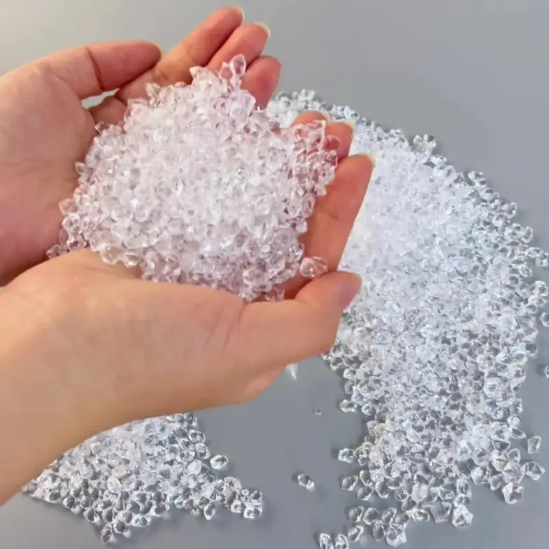 Mini transparant ijs gebroken ijs kristalstenen ijskorrels simulatie rekwisieten poppenhuis decoratie miniatuur foto rekwisieten