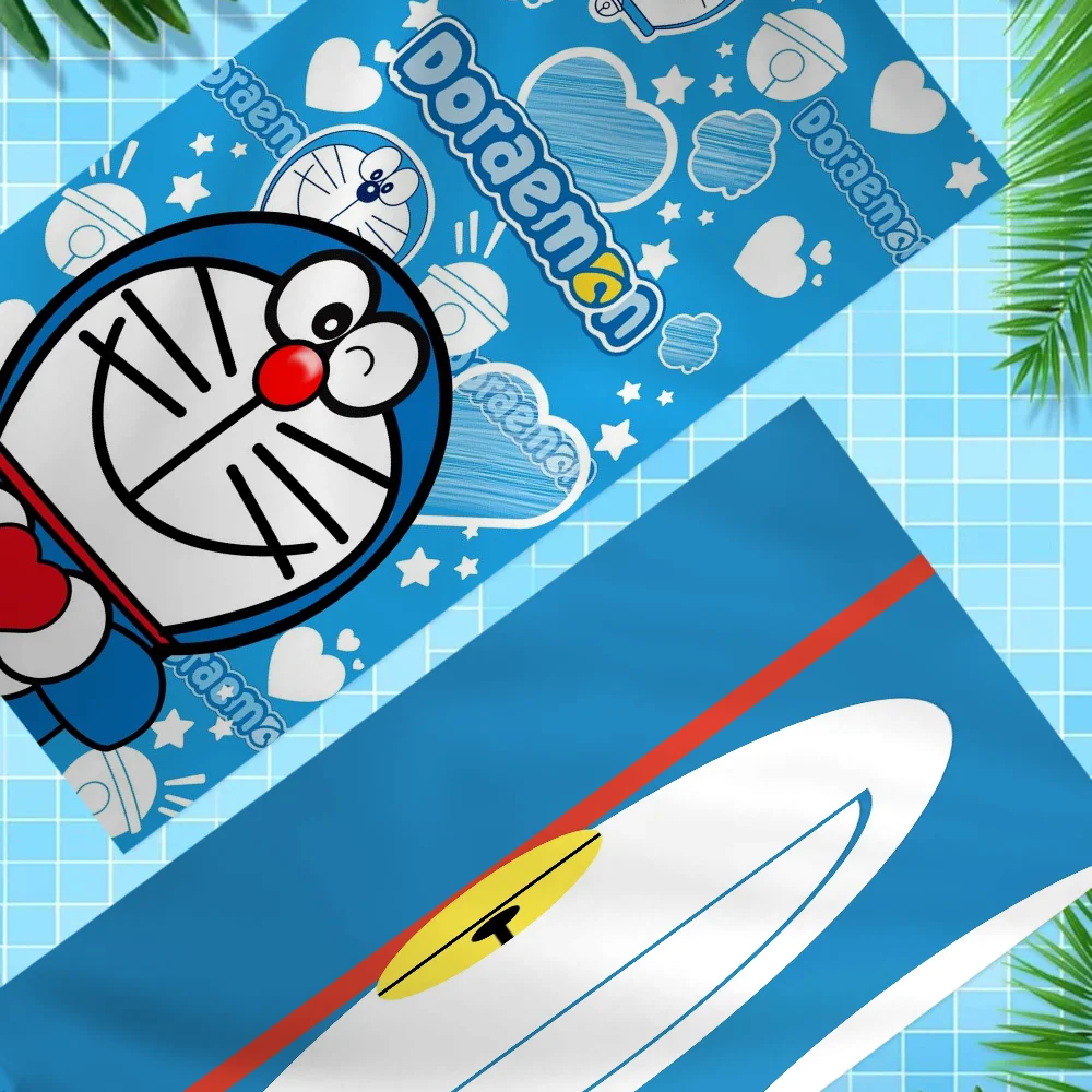 

Cartoon Cute D-Doraemon Cat Big Microfiber Beach Towels Quick Dry Towel Sand Beach Towels Pool Towel For Travel Swim Pool Yoga