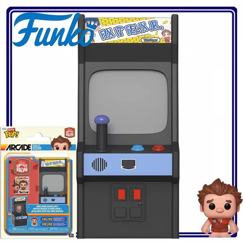 

Funko Pop Bitty Disney Wreck-It Ralph Fix It Felix Jr. Arcade Machine Vinyl Figure Collectible Retro Game Merchandise Fans Gift