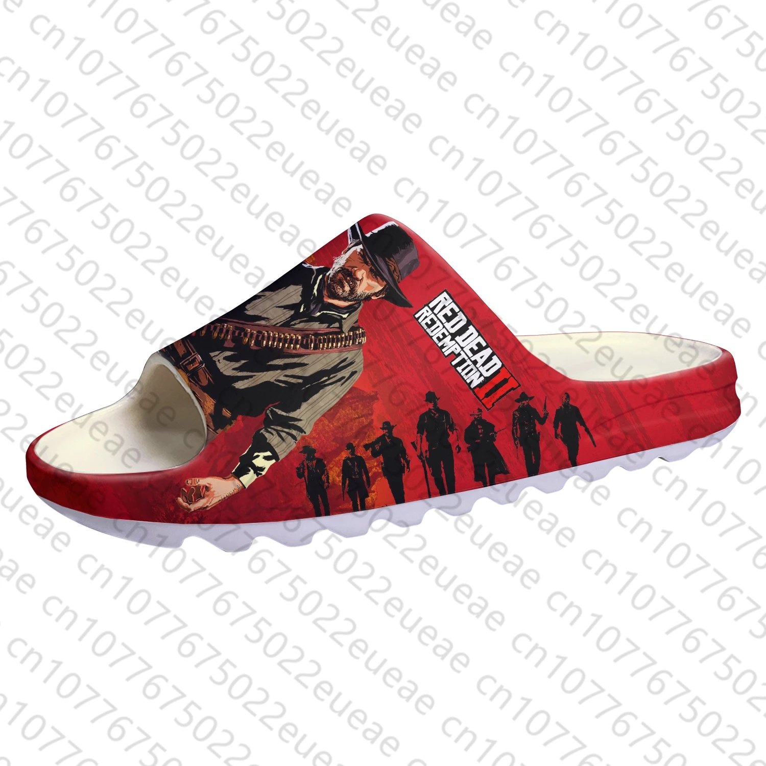 Red Dead Redemption 2 Soft Sole Sllipers Home Clogs Customized Step On Water Shoes Mens Womens Teenager Step in Sandals