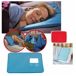 Comfortable Summer Ice Cold Pillow Cool Therapy Relax Muscle Help Sleeping Pad Mat Travel Pillows Neck Water Blue