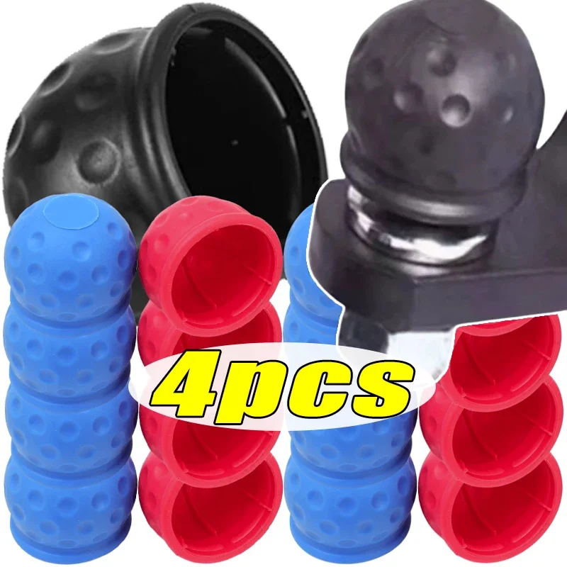 1/2/4pcs Universal Car Tow Bar Cover Hook Ball Dust-Proof Tow Ball Cover Tow Ball Maintenance Cover Protective Accessories