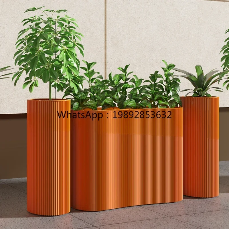 DSA Outdoor Flower Box Combination Restaurant Outdoor Partition Balcony Greening  Box Landscape Planting