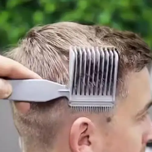 Professioneller Haarschneidekamm für Herren, gebogener Positionierungskamm, Flachkamm, Haarschneidemaschine, Salon- und Haushaltsstyling-Werkzeug – Detail 17