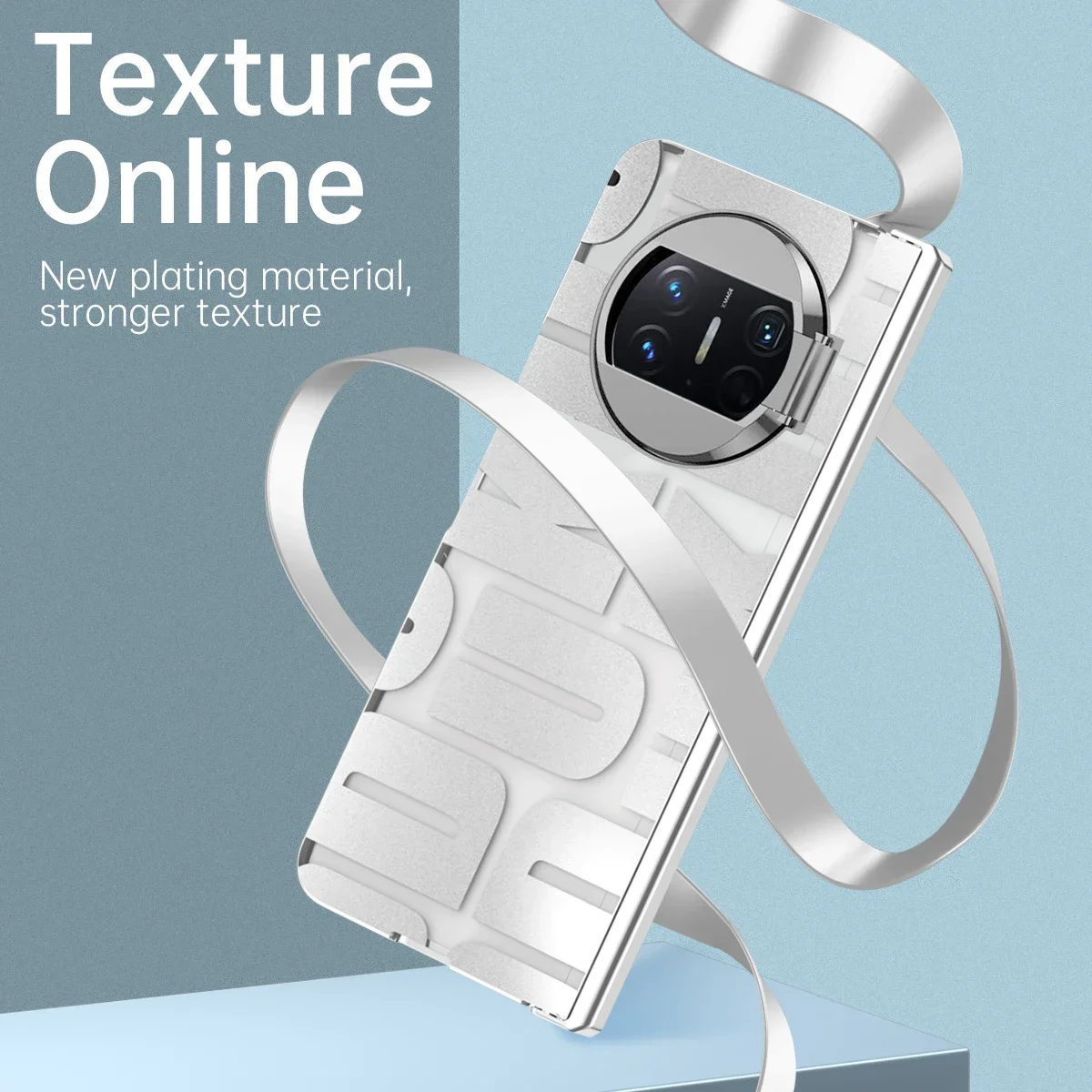 For Huawei Mate X5 Case Letter Luxury Plating Transparent Shockproof and Anti-fall Equipped for Huawei Mate X5 Shell