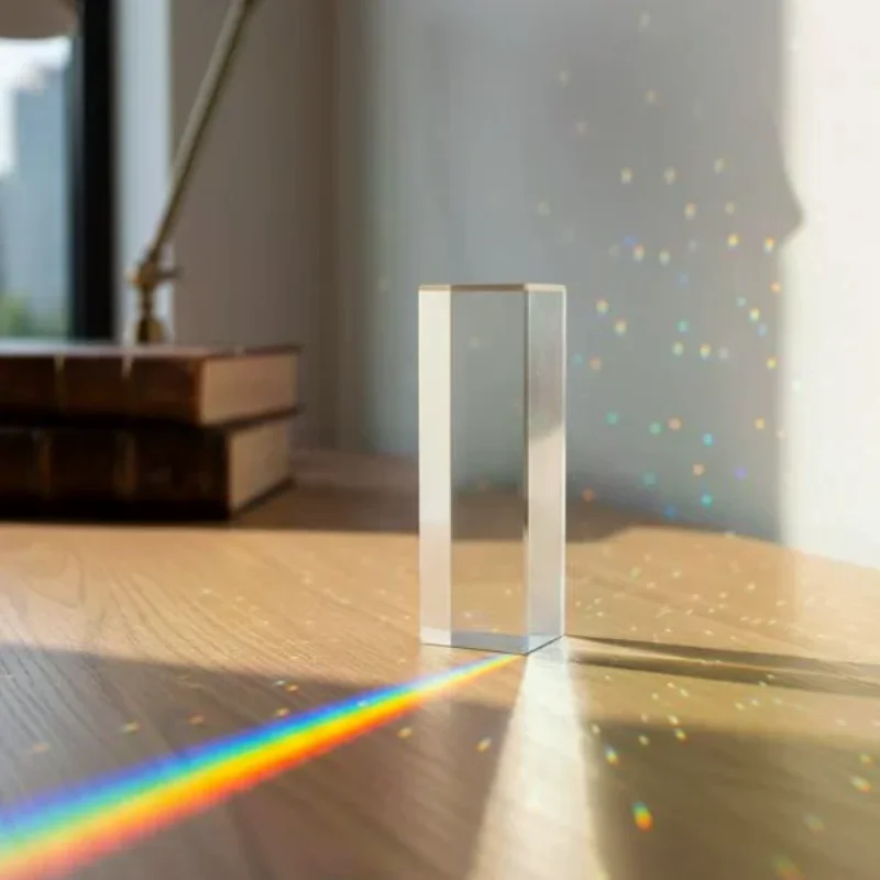 1pc High-Quality Glass Prism - Dispersion & Spectrum Tool For Physics, Photography, Science, Ideal Gift For Students