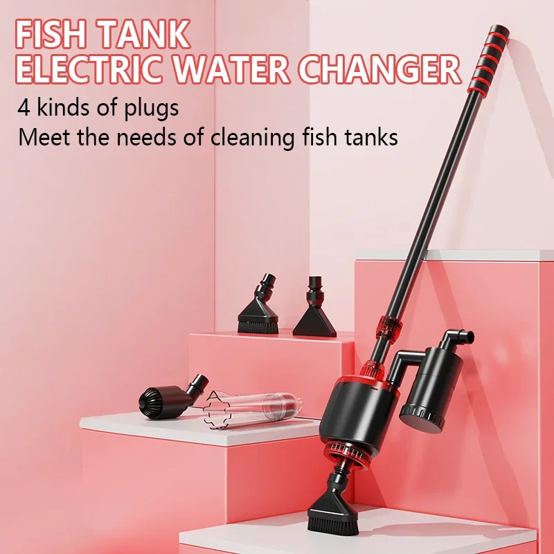 

Aquarium Electric Cleaning Tool 15W/20W Fish Tank Gravel Cleaner Siphon Feces Filter Multi-Function Aquariums Water Changer
