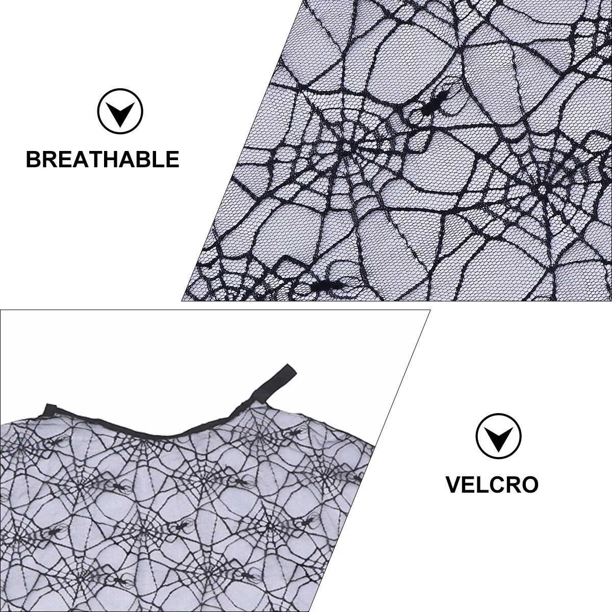 Halloween Cape Spider Web Cloak Cosplay Costume Robe Capes for Kids (Free Size)