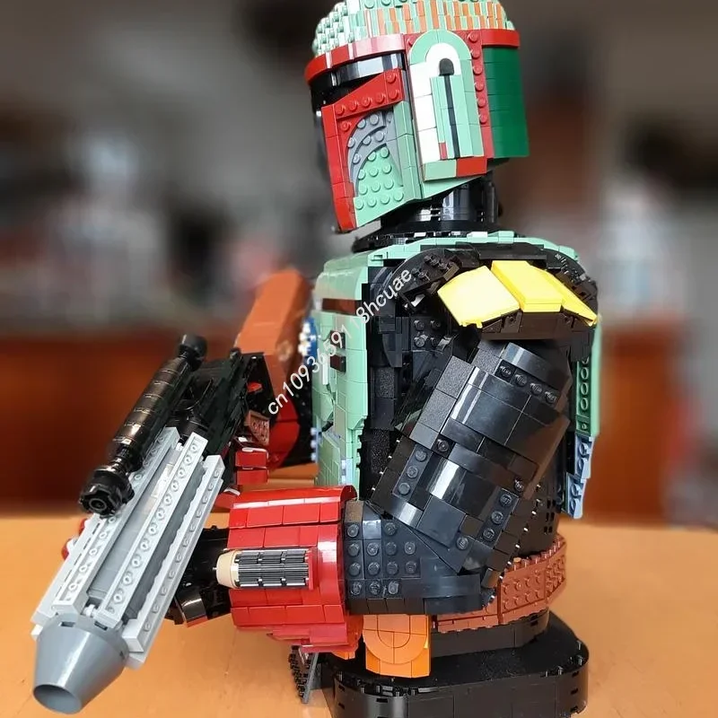 3854Pcs Moc Famous Star Battle Movie Bounty Hunter Fett Model Building Blocks Bricks Diy Education Assembly Helmet Toys Kid Gift