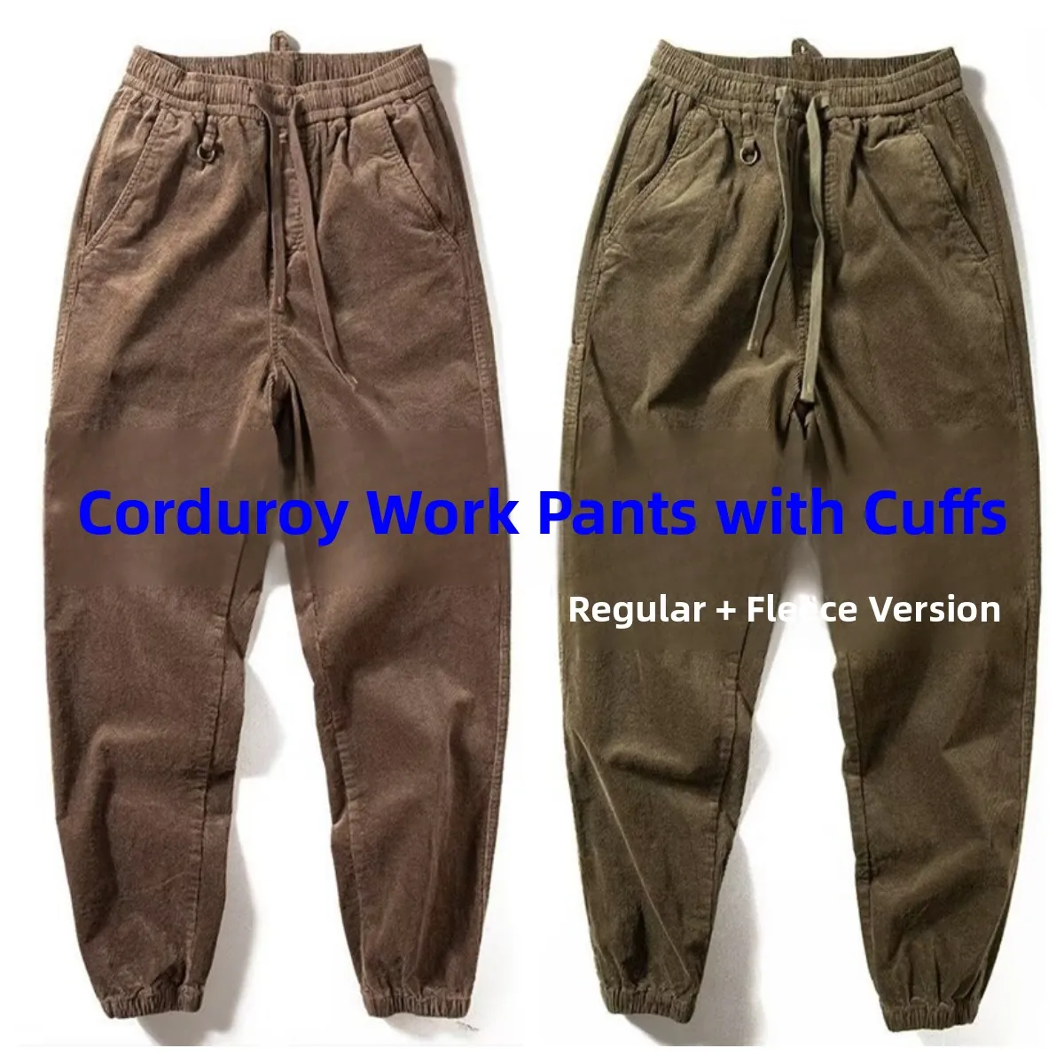 

Thi Corduroy Work Pants Men Casual Trousers Loose Fit Sweatpants Workwear Spring Autumn Winter Wear Resistant Comfortable