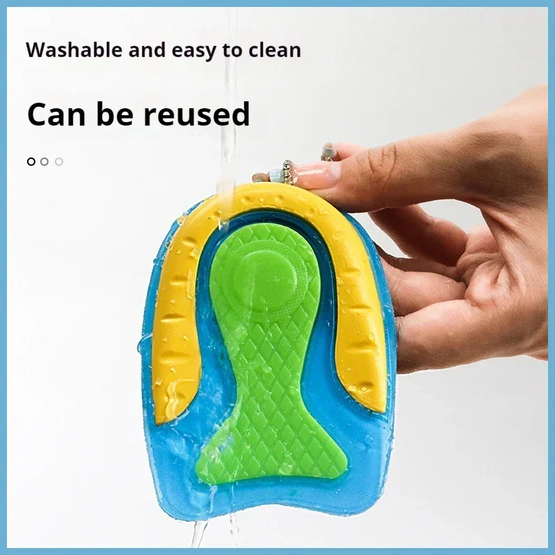 Silicone Heel Insoles Shock Absorbing Gel Cushion Self-Adhesive Foot Pain Relief Plantar Fasciitis Heel Protectors for Shoes